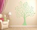 Tree with Leaves Wall Decal Vinyl Tree Art Stickers